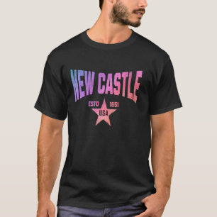 Camo Souvenir USA Star New Castle Delaware T-Shirt