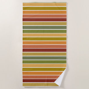 Camo Stripes Beach Towel