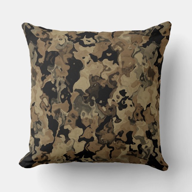 Camo Swirl Abstract 2 Cushion (Front)