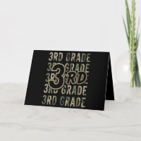 Camo Team 3rd Grade Squad Back To School Teacher