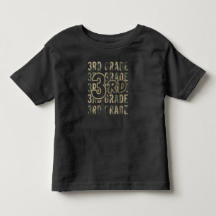 Camo Team 3rd Grade Squad Back To School Teacher  Toddler T-Shirt