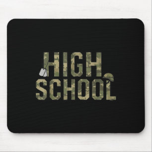 Camo team highschool squad back to school teacher mouse mat