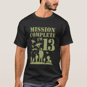 Camo Teen Birthday Boy Military 13th Party Boys Ag T-Shirt
