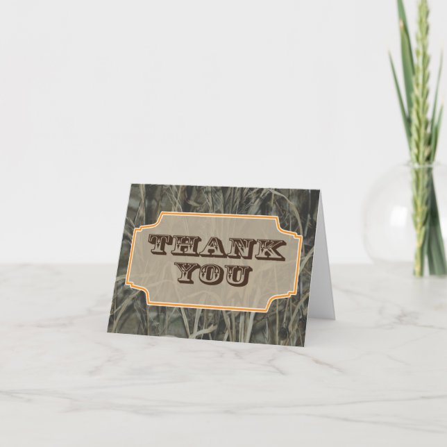 Camo Thank you note cards (Front)
