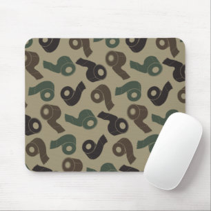 Camo Toilet Paper Woodland Camouflage Pattern Mouse Mat