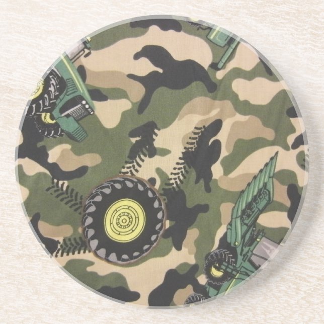 Camo & Tractors Coaster (Front)
