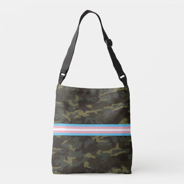 Camo Trans Pride Crossbody Bag (Back)