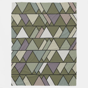 Camo Triangles  Fleece Blanket
