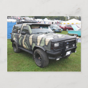 Camo Truck Postcard