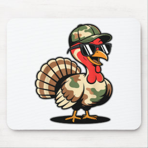 Camo Turkey Day Hunting Fall Thanksgiving  Mouse Mat