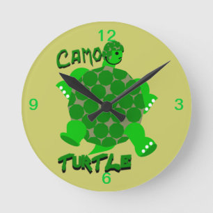 Camo Turtle Clock