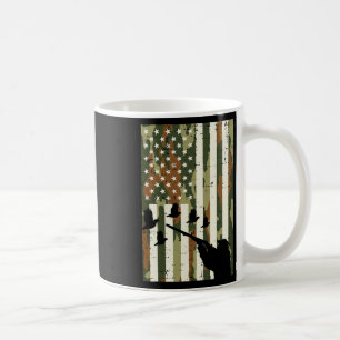 Camo Us Flag Quail Pheasant Hunting Upland Hunt Pa Coffee Mug
