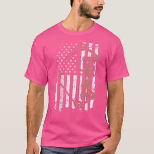 Camo Usa Flag Archery Compound Bow Bow Hunter (On T-Shirt
