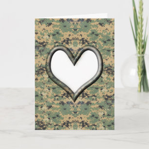 Camo Valentine Card