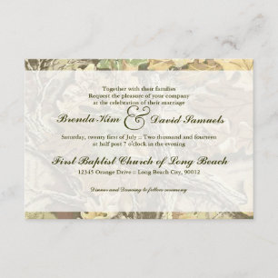 Camo Wedding Invitation