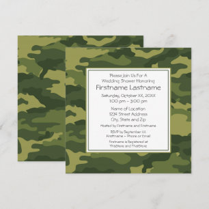 Camo Wedding Shower or Party Invitation