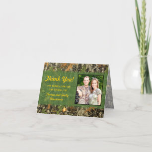 Camo Wedding Thank You Cards