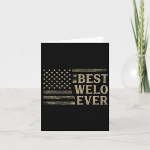 Camo Welo Ever Camourflage Usa Flag Fathers Day Card