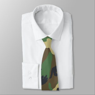 Camo Woodland Tie