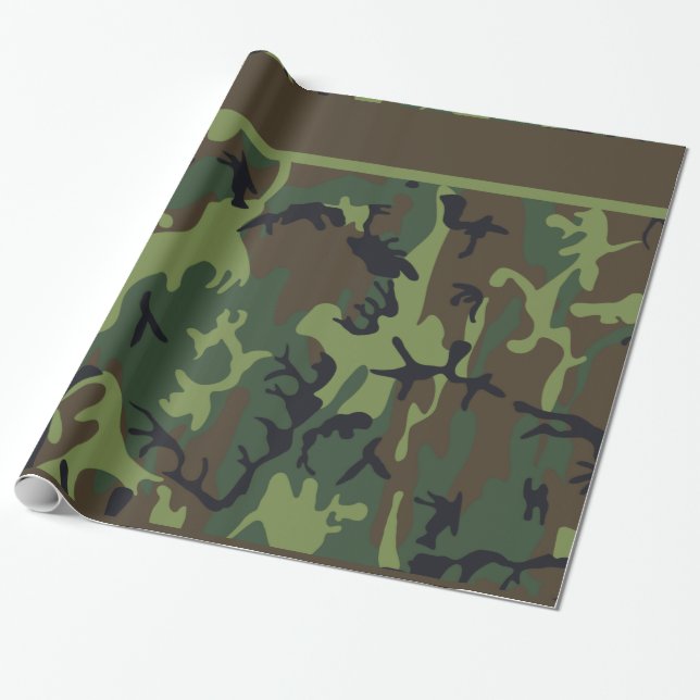 Camo Wrapping Paper (Unrolled)