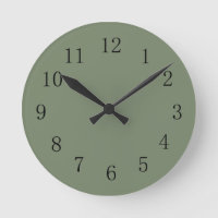 Camoflage Green Wall Clock