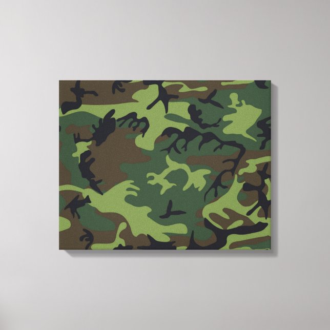 CAMOFLAUGE PATTERN CANVAS PRINT (Front)