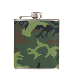 CAMOFLAUGE PATTERN HIP FLASK