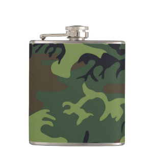 CAMOFLAUGE PATTERN HIP FLASK