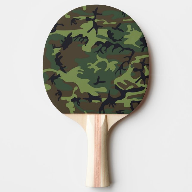 CAMOFLAUGE PATTERN PING PONG PADDLE (Front)