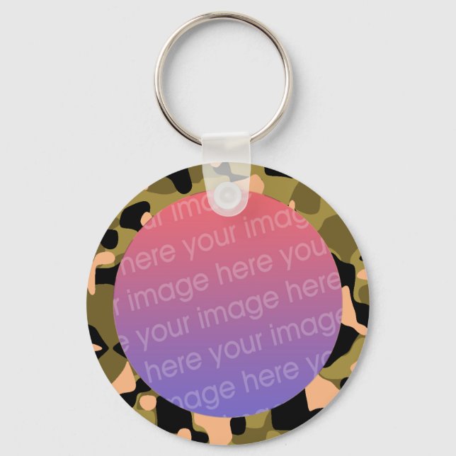 camoflauge photo frame key ring (Front)