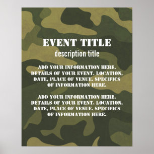 Camoflauge Poster