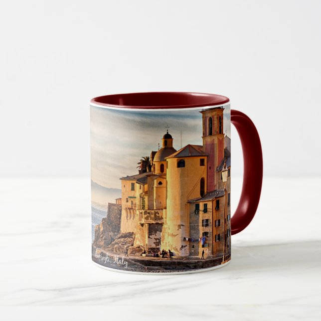 Camogli, Italy scenic photograph Mug (Front Right)