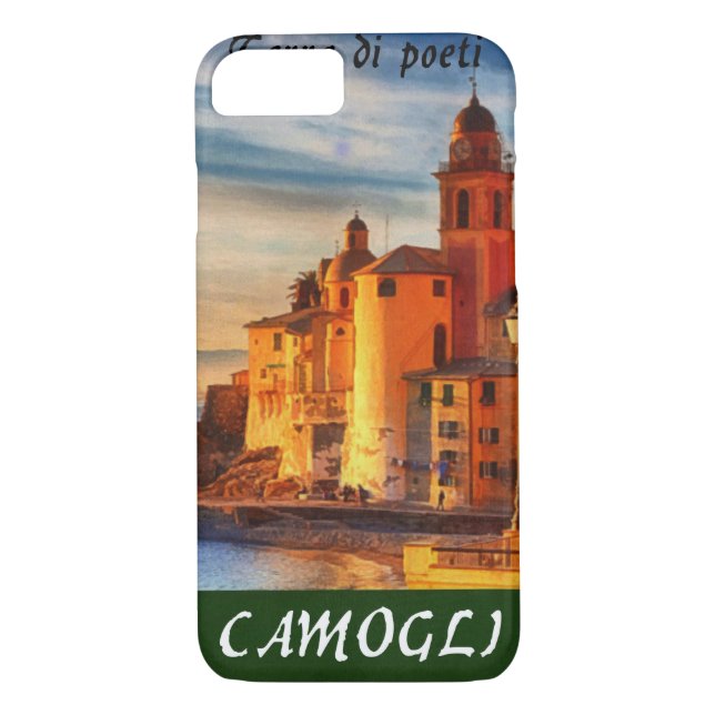 Camogli-Travel Poster Case-Mate iPhone Case (Back)