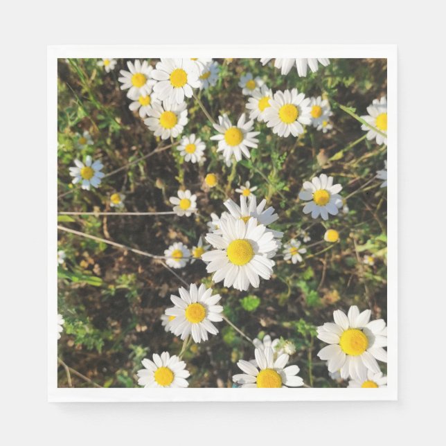Camomile flowers napkin (Front)