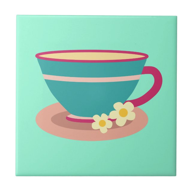 Camomile tea for tea lovers tile (Front)