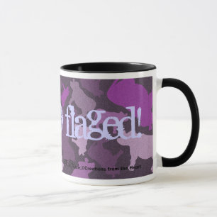 CaMOOflage Cow Collage in Purple Mug