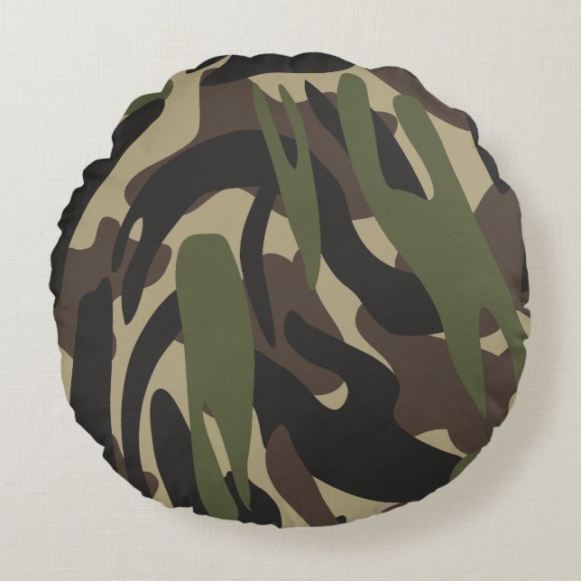 Camouflage 8 round cushion (Front)