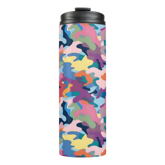 Camouflage Abstract Colours Thermal Tumbler (Front)