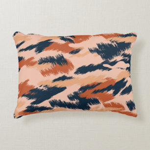 Camouflage Abstract: Vintage Seamless Wallpaper. Decorative Cushion