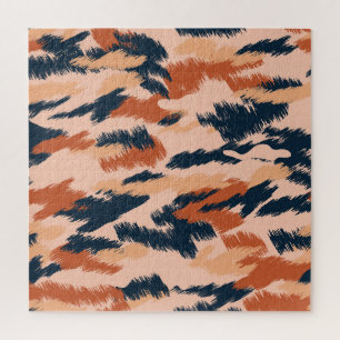 Camouflage Abstract: Vintage Seamless Wallpaper. Jigsaw Puzzle