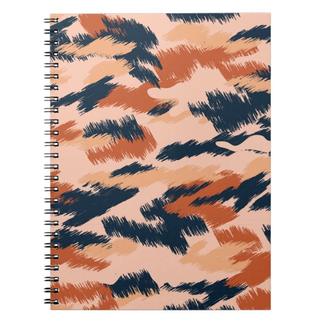 Camouflage Abstract: Vintage Seamless Wallpaper. Notebook (Front)