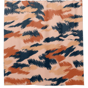 Camouflage Abstract: Vintage Seamless Wallpaper. Shower Curtain