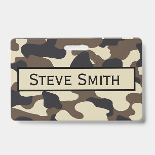 Camouflage Accessories ID Badge