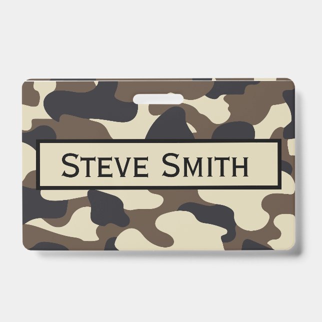 Camouflage Accessories ID Badge (Front)