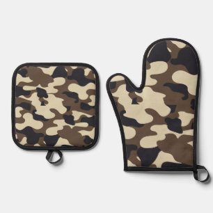 Camouflage Accessories Oven Mitt & Pot Holder Set
