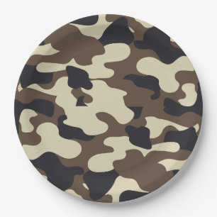 Camouflage Accessories Paper Plate