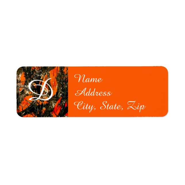 Camouflage Address Label (Front)