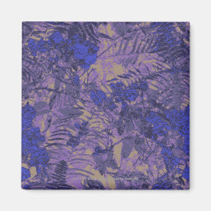 Camouflage against blue flower magnet