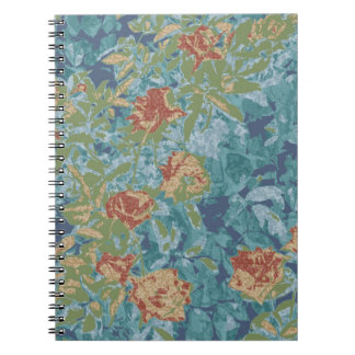 Camouflage and flowers notebook