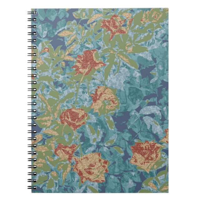Camouflage and flowers notebook (Front)